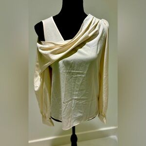 J.ING ivory long sleeve blouse